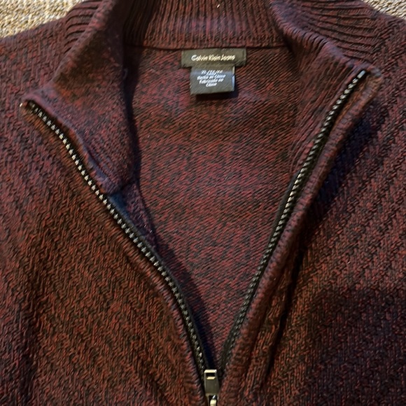 Men’s Calvin Klein 3/4 neck Zip up Sweater - Picture 3 of 5